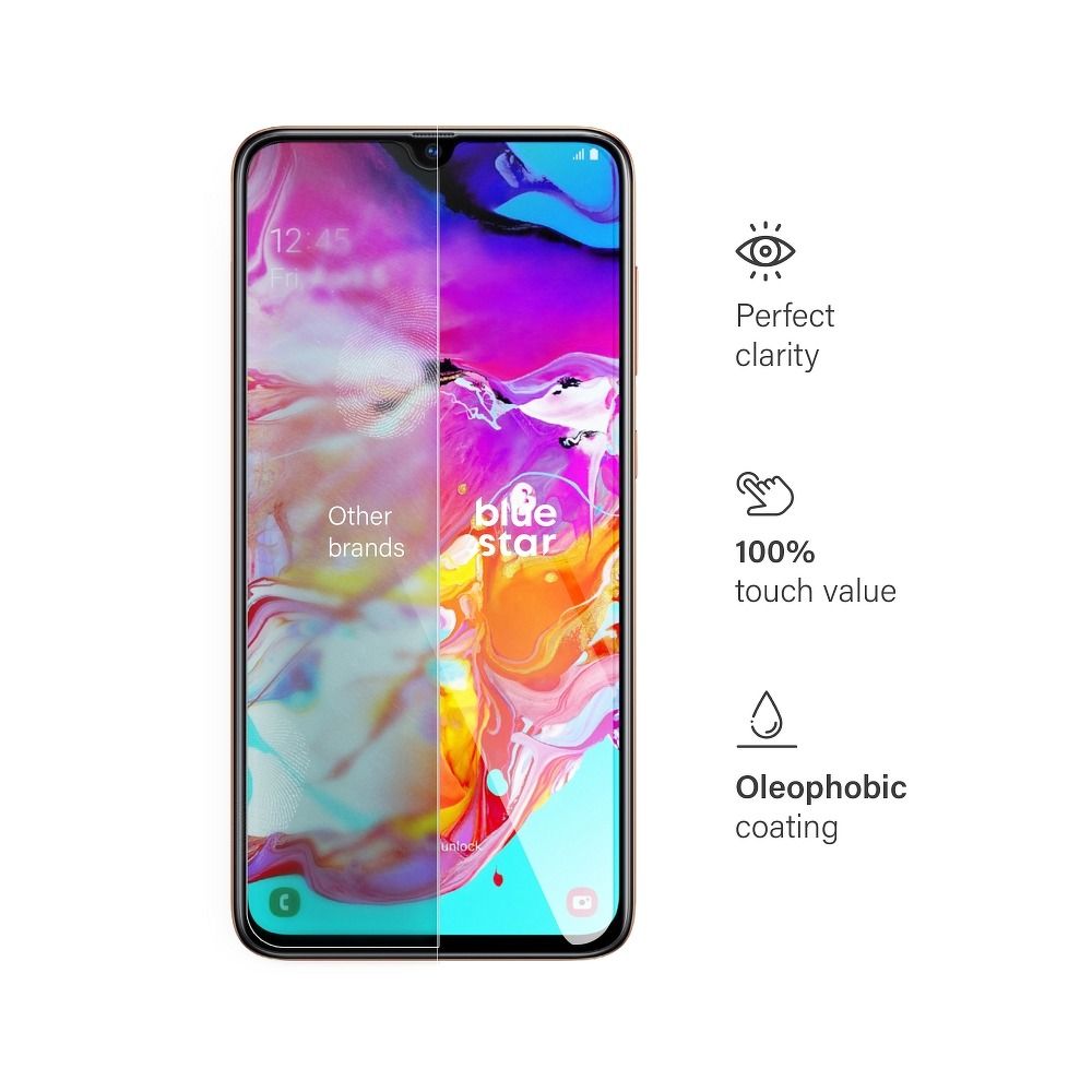 Aizsargstikls Samsung Galaxy A70 – Blue Star — attēls 4