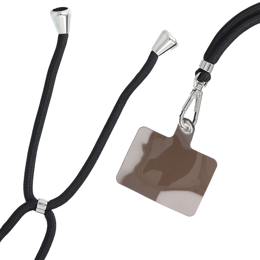 SWING telefona aukliņa, 6 mm, līdz 165 cm, melna