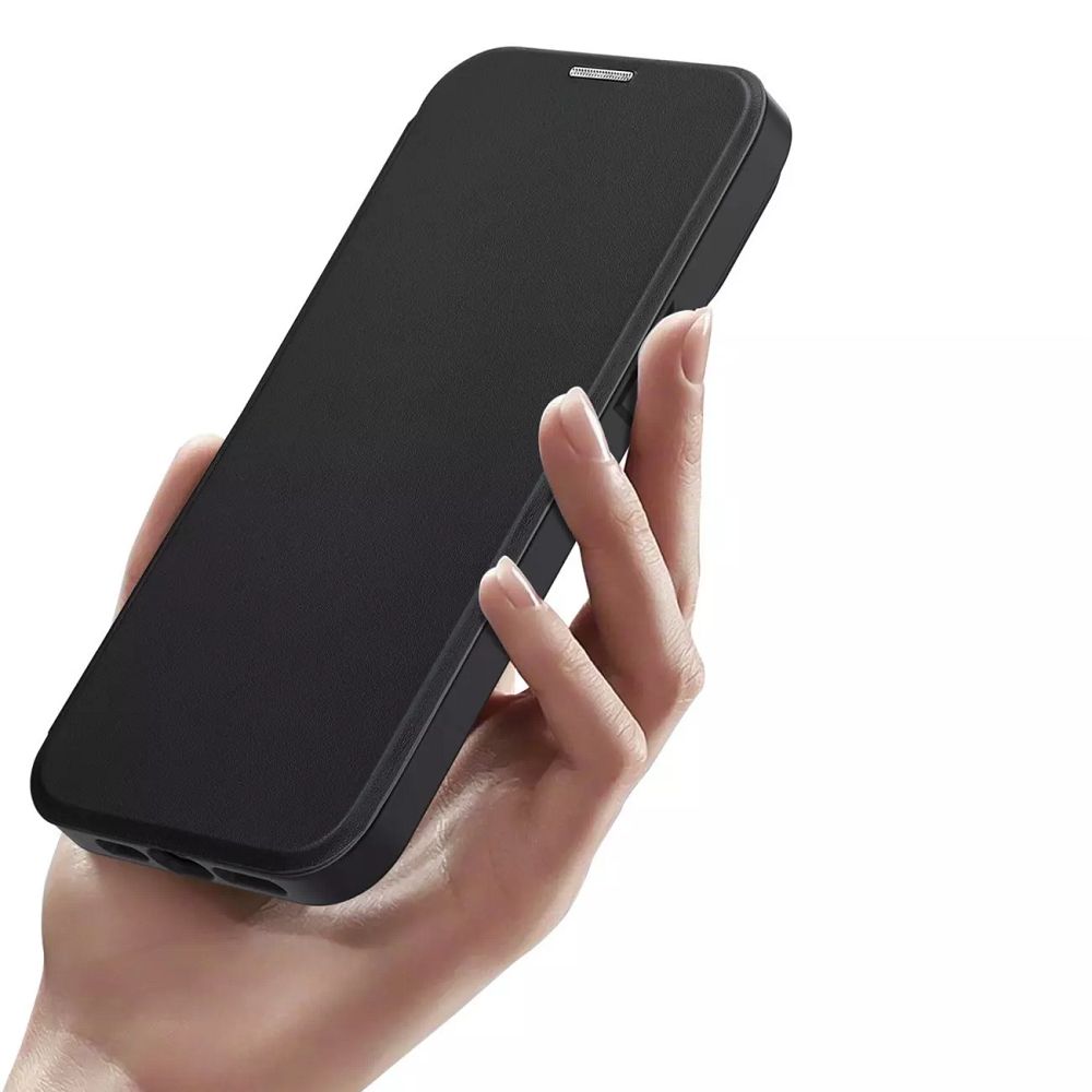 Aizsargvāciņš iPhone 14 Pro – DUX DUCIS wallet SKIN X PRO compatible with MagSafe, melns — attēls 3