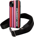 Karl Lagerfeld Color Stripes Strap vāciņš iPhone 14 Plus, rozā — 1