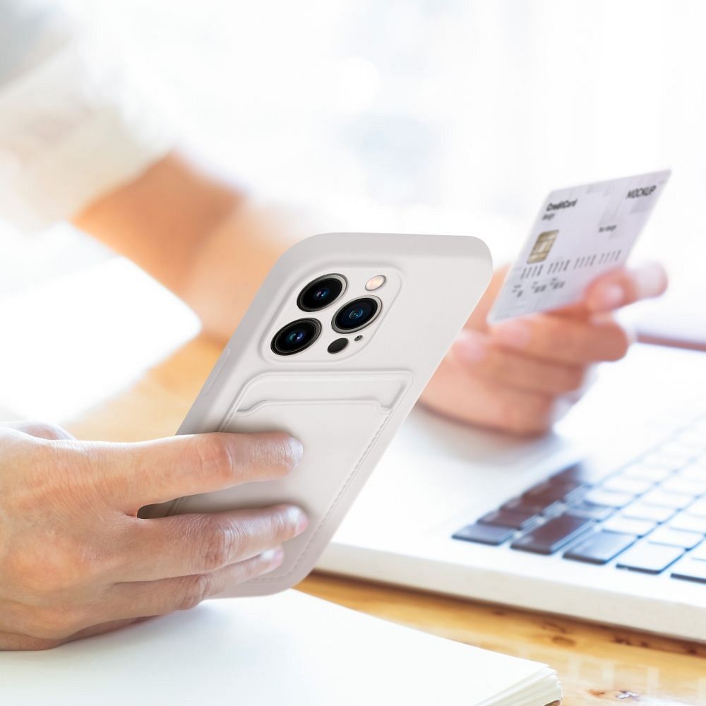 Aizsargvāciņš iPhone 16 Pro – CARD, balts — attēls 2