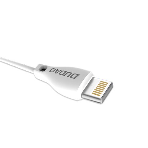 Kabelis Dudao cable USB / Lightning cable 2.4A 1m white (L4L 1m white) — attēls 2