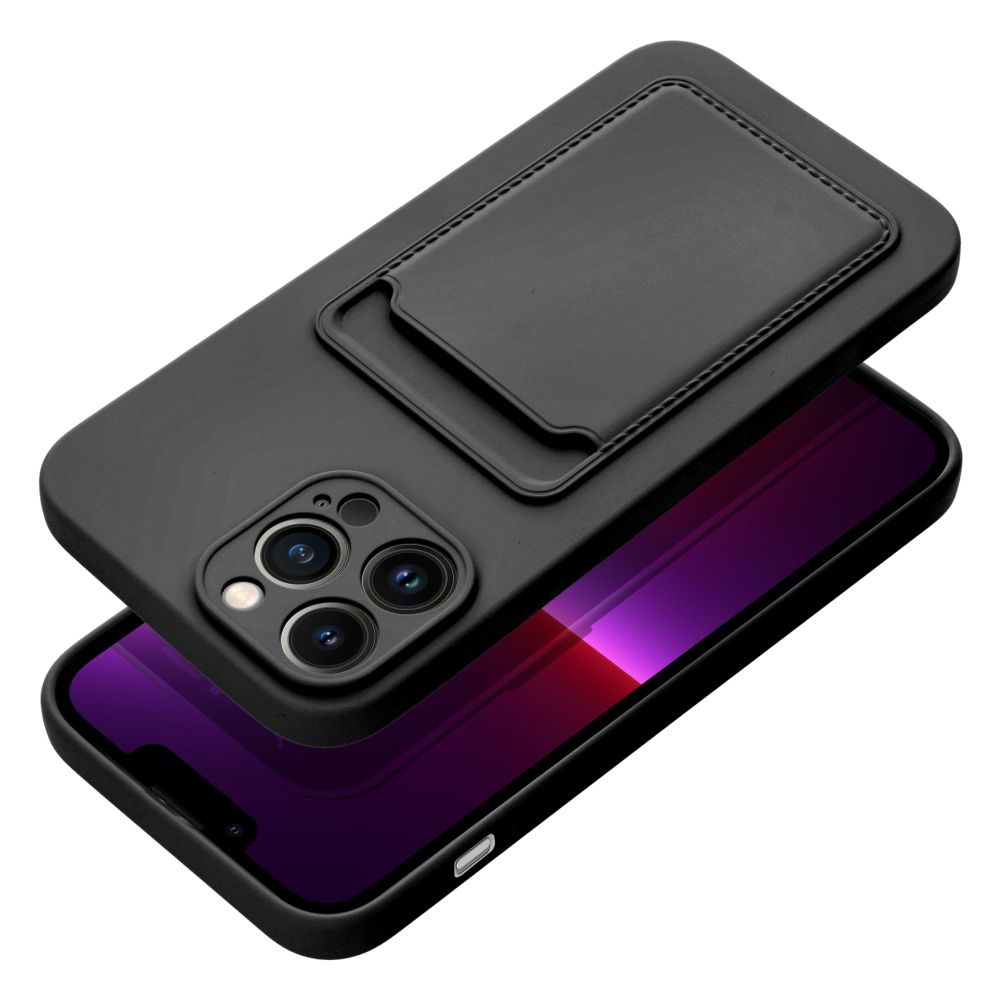 Aizsargvāciņš iPhone 13 Pro Max – CARD, melns — attēls 3