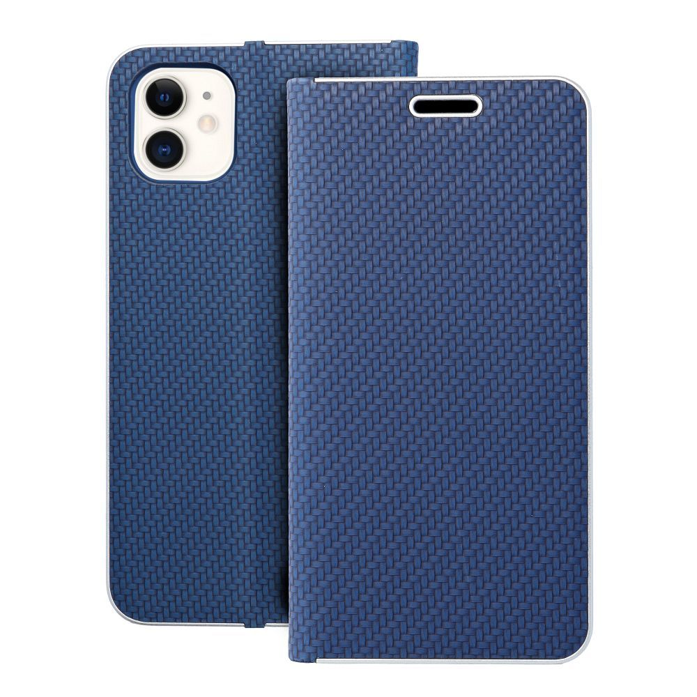 Aizsargvāciņš iPhone 11 – LUNA Carbon, zils