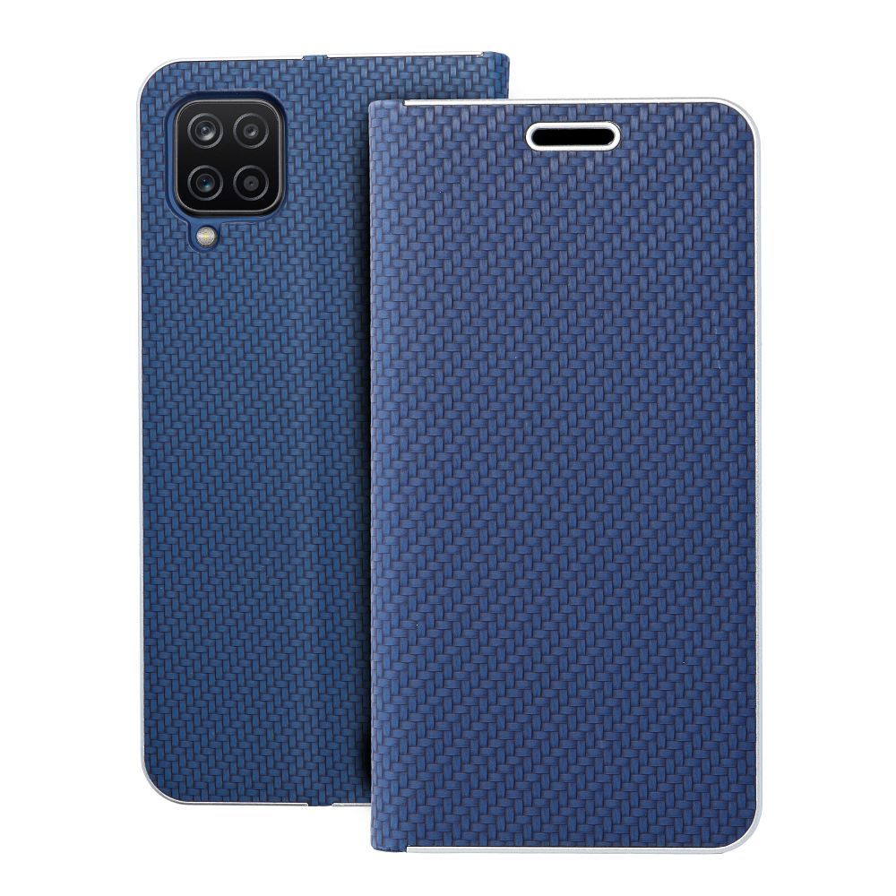 Aizsargvāciņš Samsung A12 / M12 – LUNA Carbon, zils