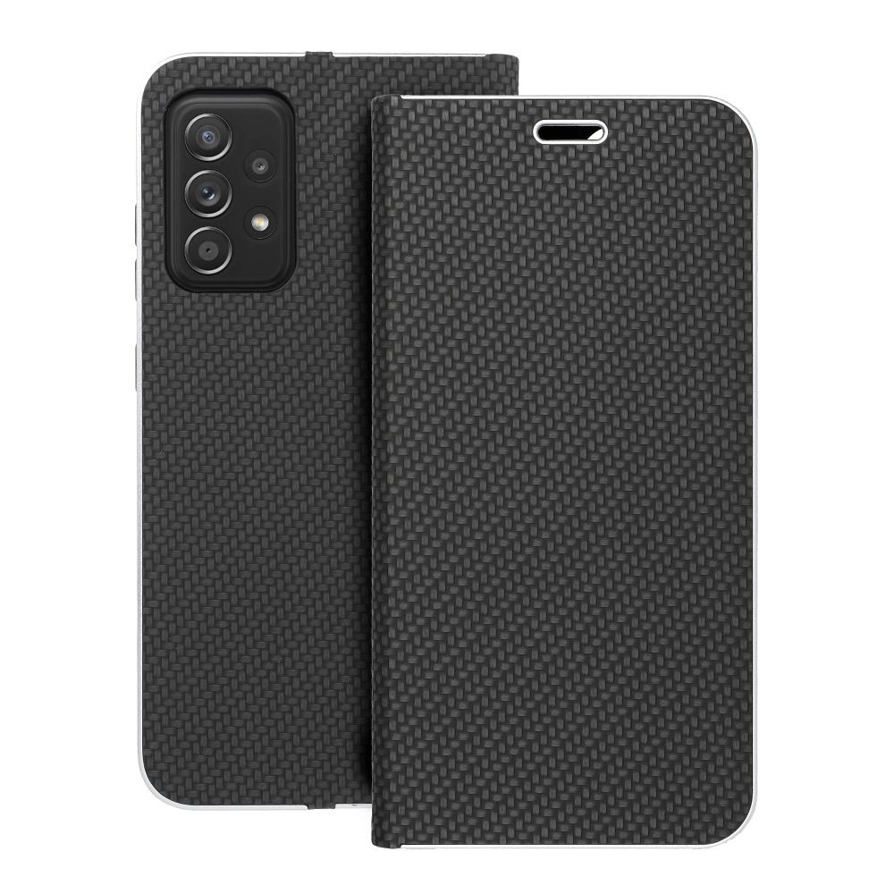 Aizsargvāciņš Samsung A52 5G / A52 LTE (4G) / A52s 5G – LUNA Carbon, melns