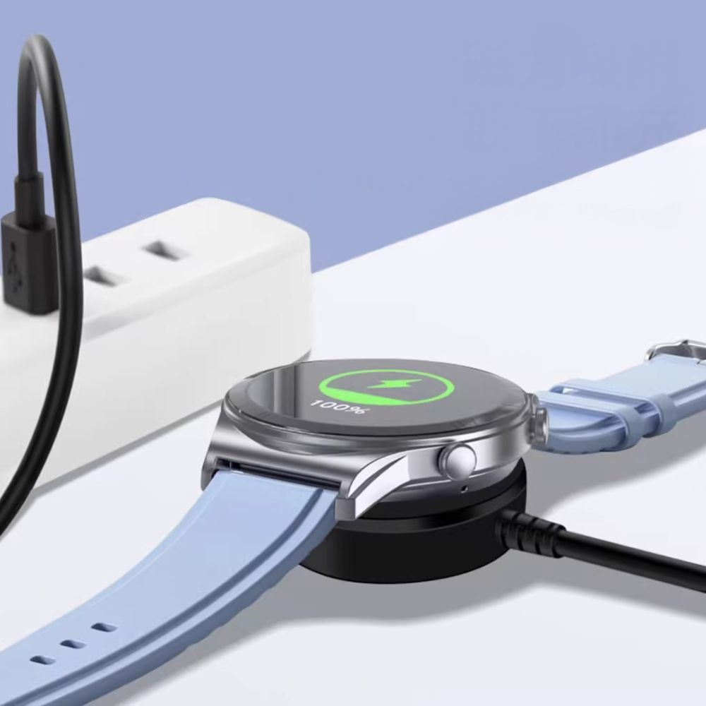 Tech-Protect MC03 UltraBoost bezvadu lādētājs Samsung Galaxy Watch, USB-C, 1 m, melns