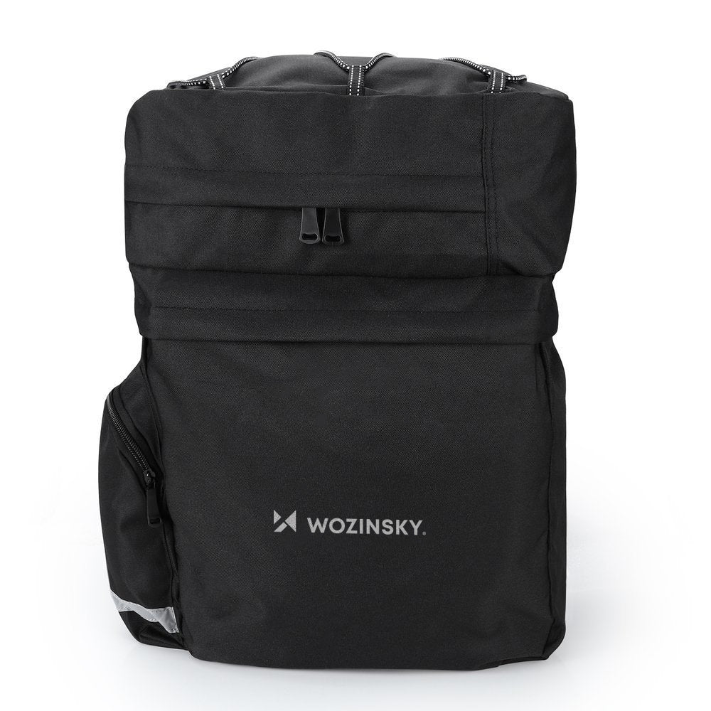 Wozinsky WBB13BK velosipēda bagāžnieka soma 60 l ar lietus pārvalku, melna