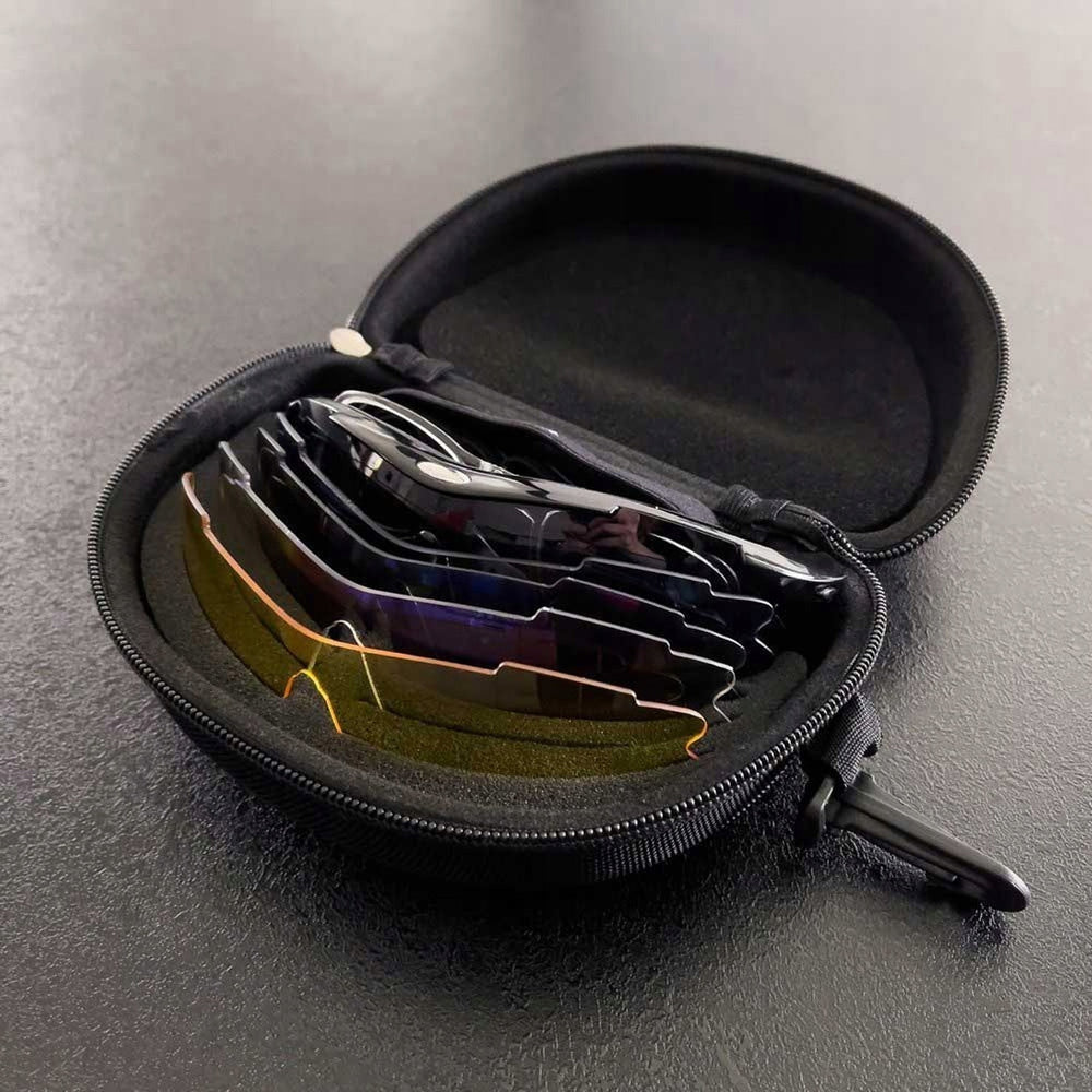 Rockbros 10003 polarizētas velobraukšanas brilles UV400, melnas