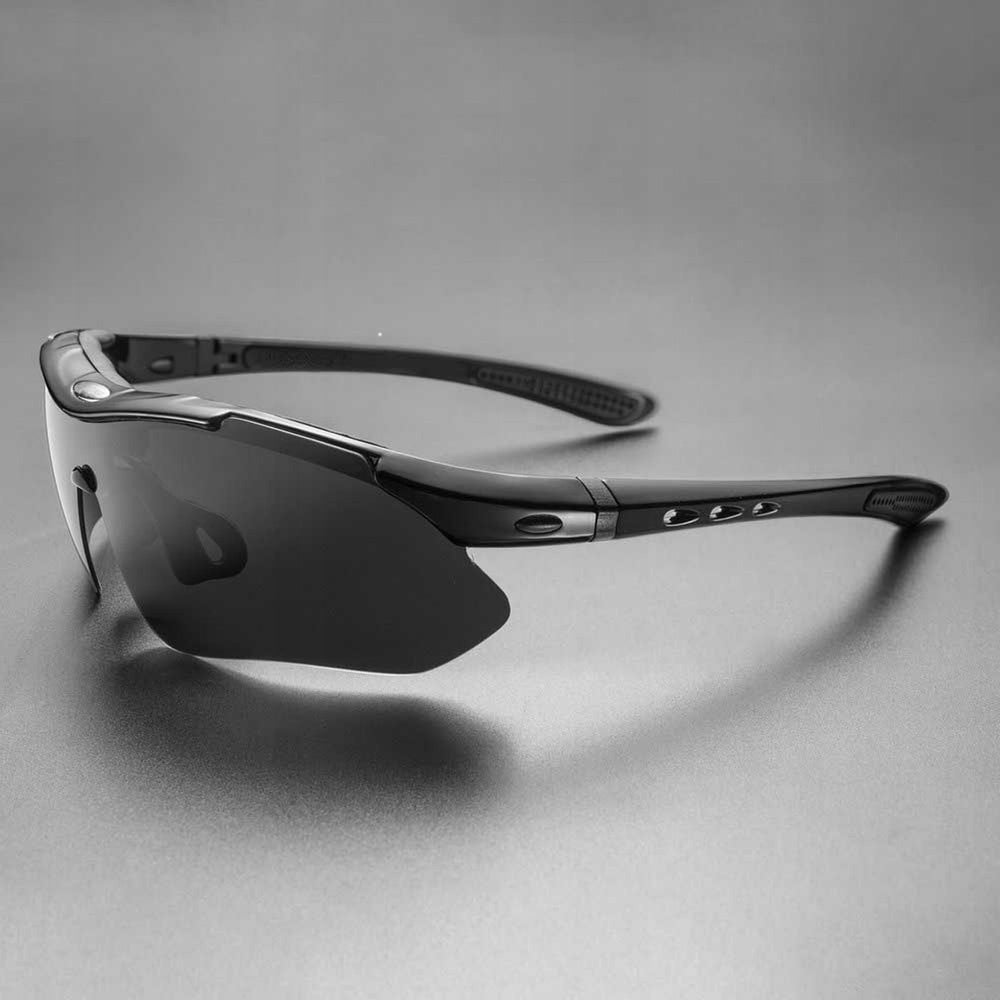 Rockbros 10003 polarizētas velobraukšanas brilles UV400, melnas