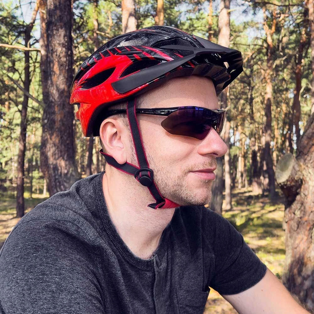 Rockbros 10003 polarizētas velobraukšanas brilles UV400, melnas