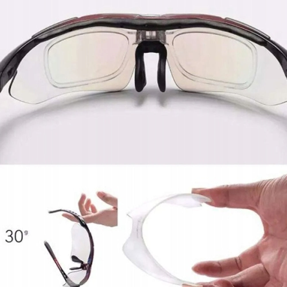 Rockbros 10003 polarizētas velobraukšanas brilles UV400, melnas