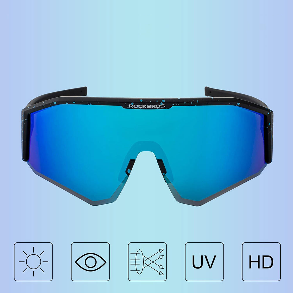 Rockbros SP297 polarizētas velobraukšanas brilles UV400, melnas