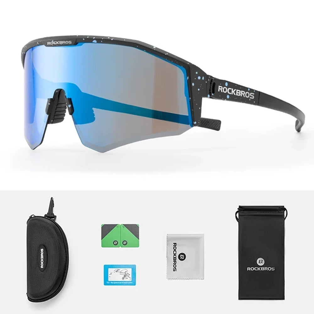 Rockbros SP297 polarizētas velobraukšanas brilles UV400, melnas