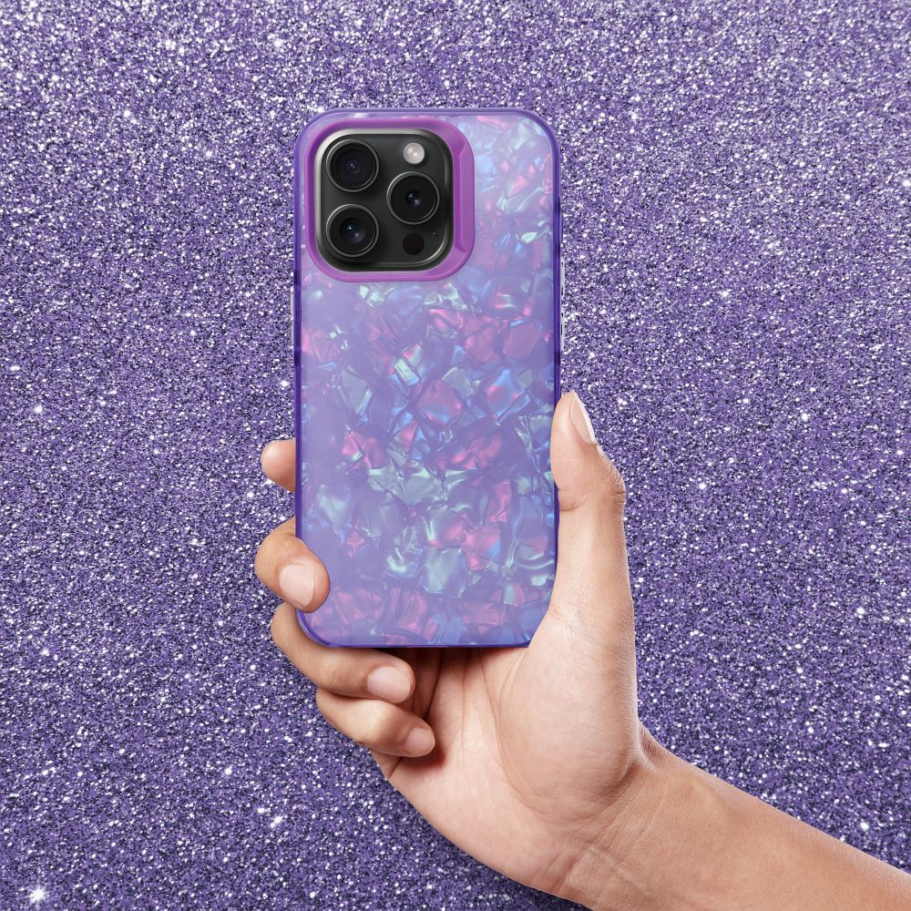 Aizsargvāciņš iPhone 16 – TUTTI FRUTTI, violets — attēls 3