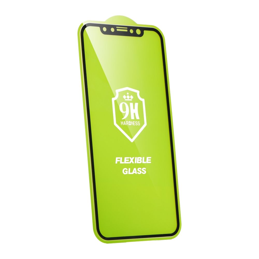 Aizsargstikls Apple iPhone 14 Pro – Bestsuit Flexible 5D, melns — attēls 2