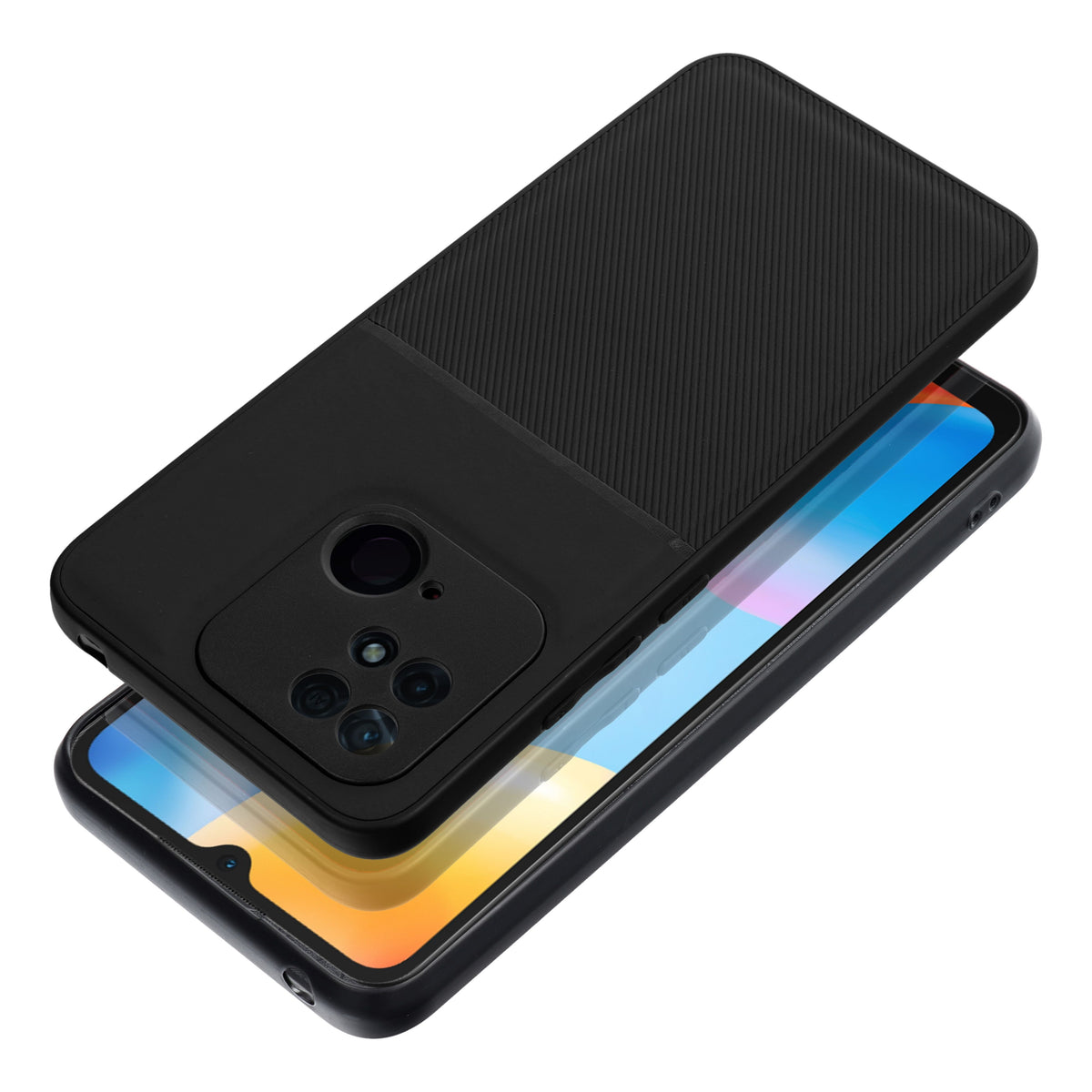 Aizsargvāciņš Xiaomi Redmi 10C – NOBLE, melns — attēls 3