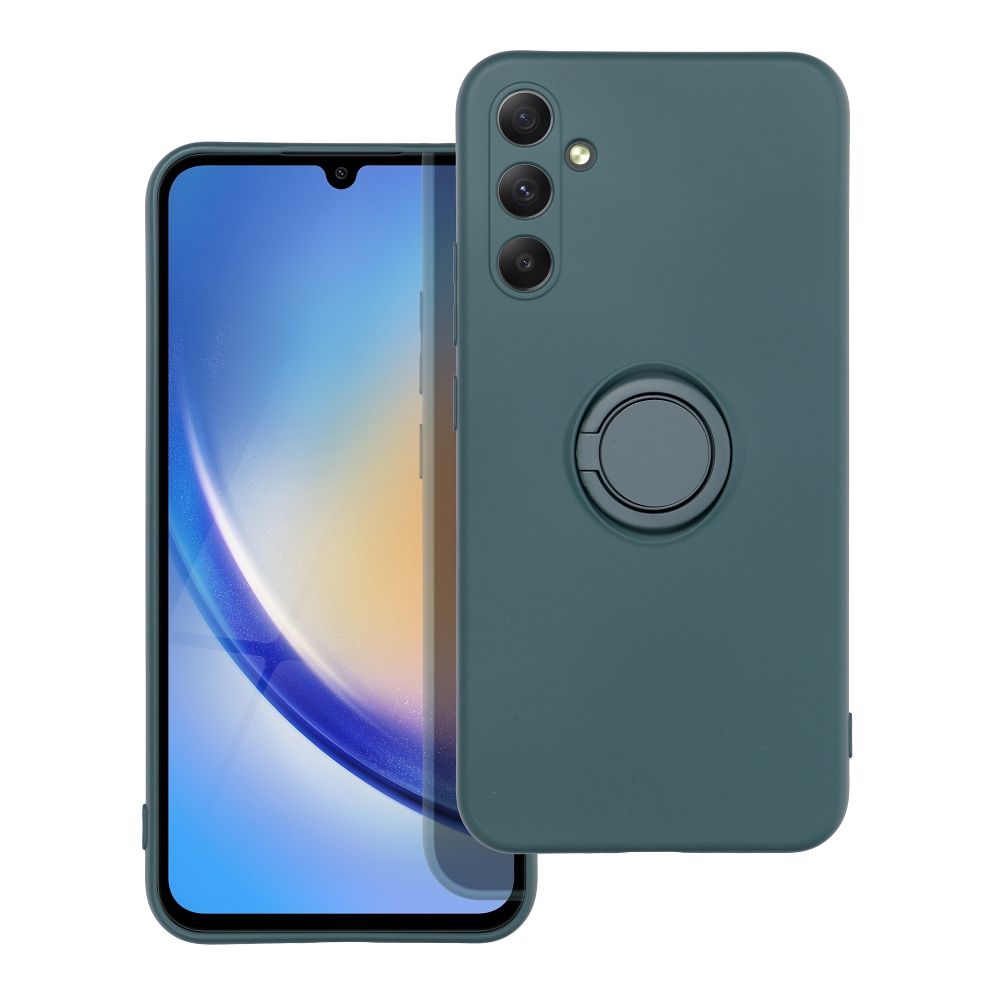 Aizsargvāciņš Samsung A34 5G – SILICONE RING, zaļš — attēls 2