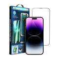 Aizsargstikls iPhone 14 Pro black – 5D Full Glue + applicator