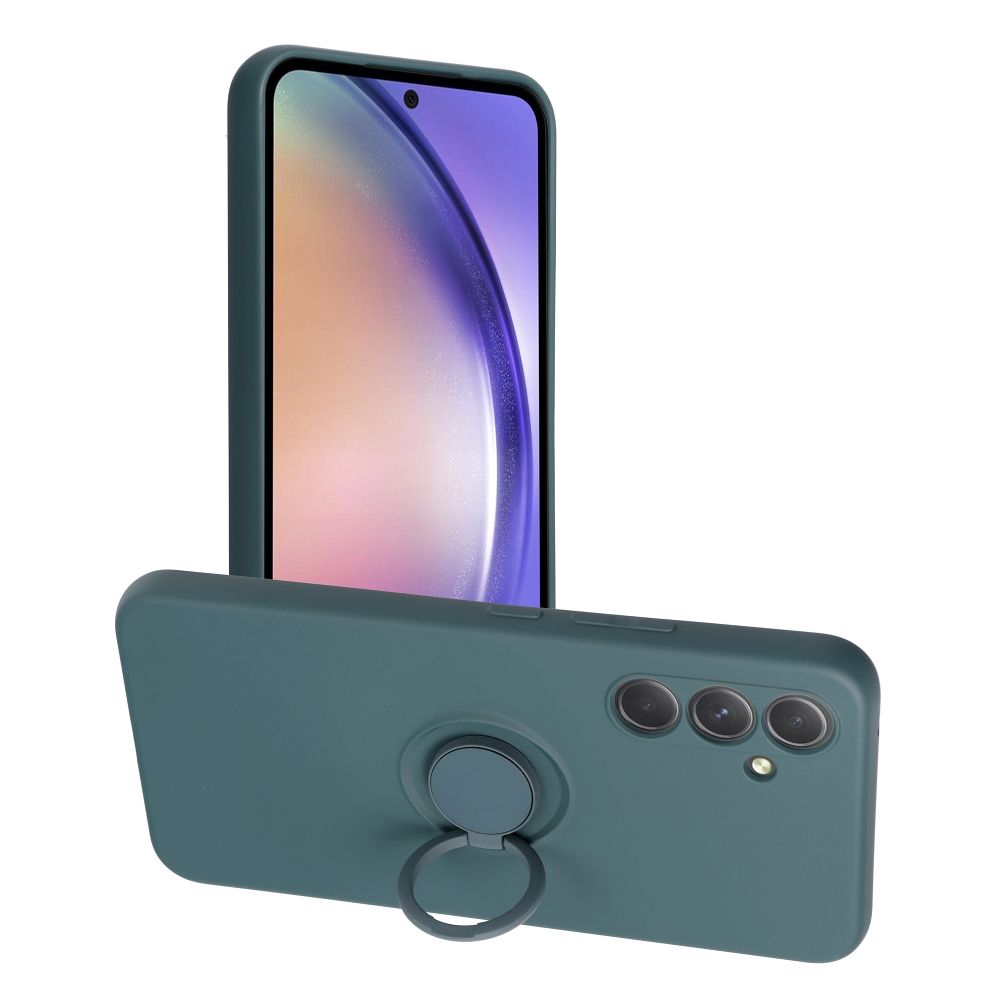 Aizsargvāciņš Samsung A54 5G – SILICONE RING, zaļš