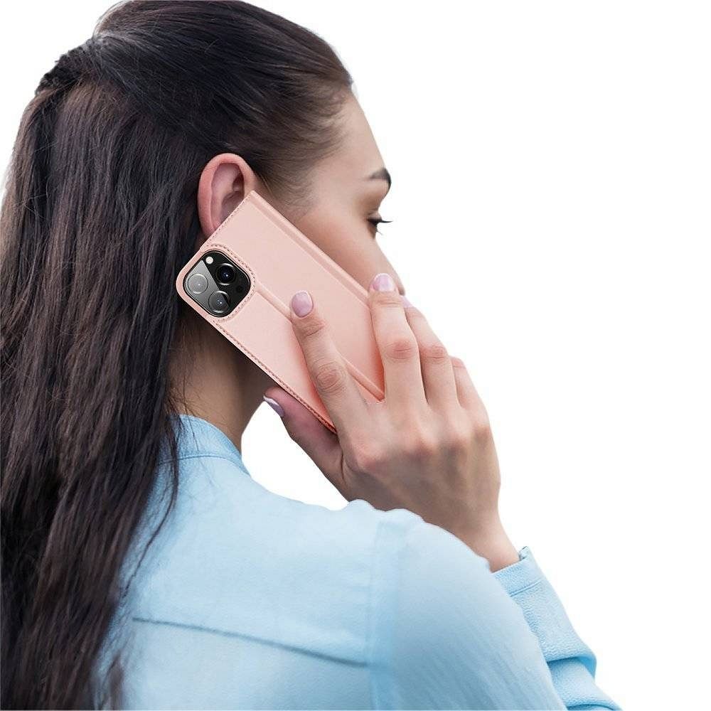 Aizsargvāciņš iPhone 13 Pro rose – DUX DUCIS wallet SKIN PRO — attēls 3