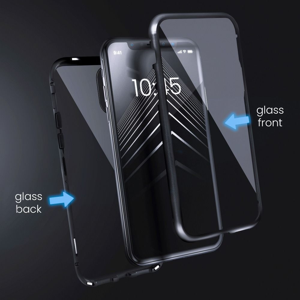 Aizsargvāciņš Samsung S21 Plus – MAGNETO 360, melns — attēls 3