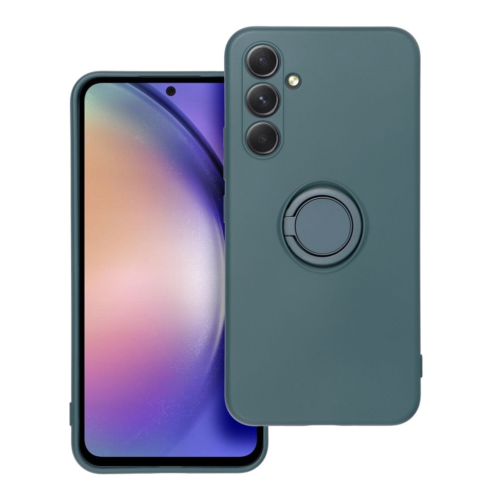 Aizsargvāciņš Samsung A54 5G – SILICONE RING, zaļš — attēls 3