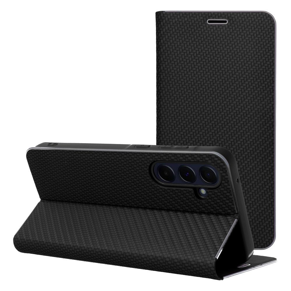 Aizsargvāciņš Samsung Xcover 7 – LUNA Carbon, melns — attēls 2