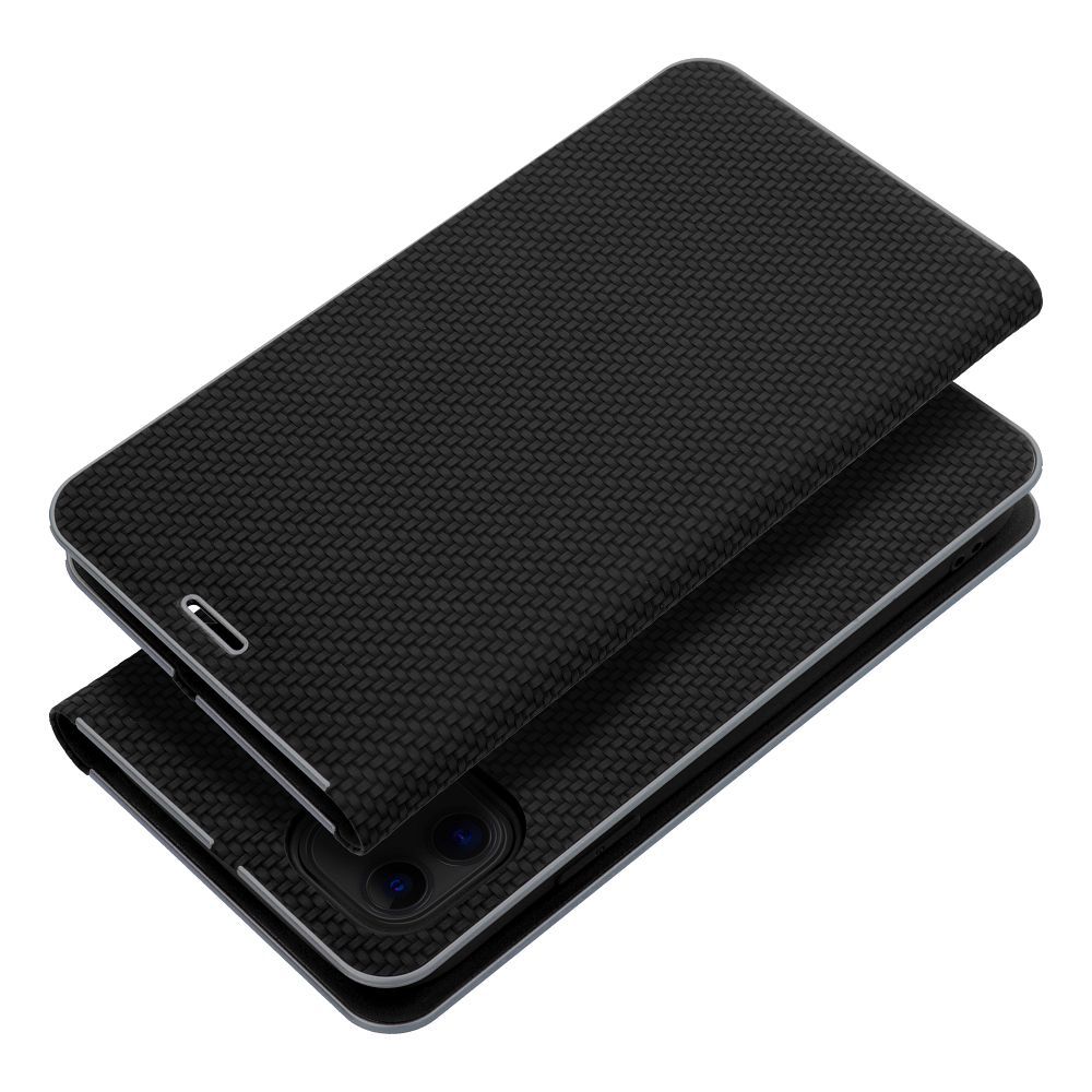 Aizsargvāciņš iPhone 11 – LUNA Carbon, melns