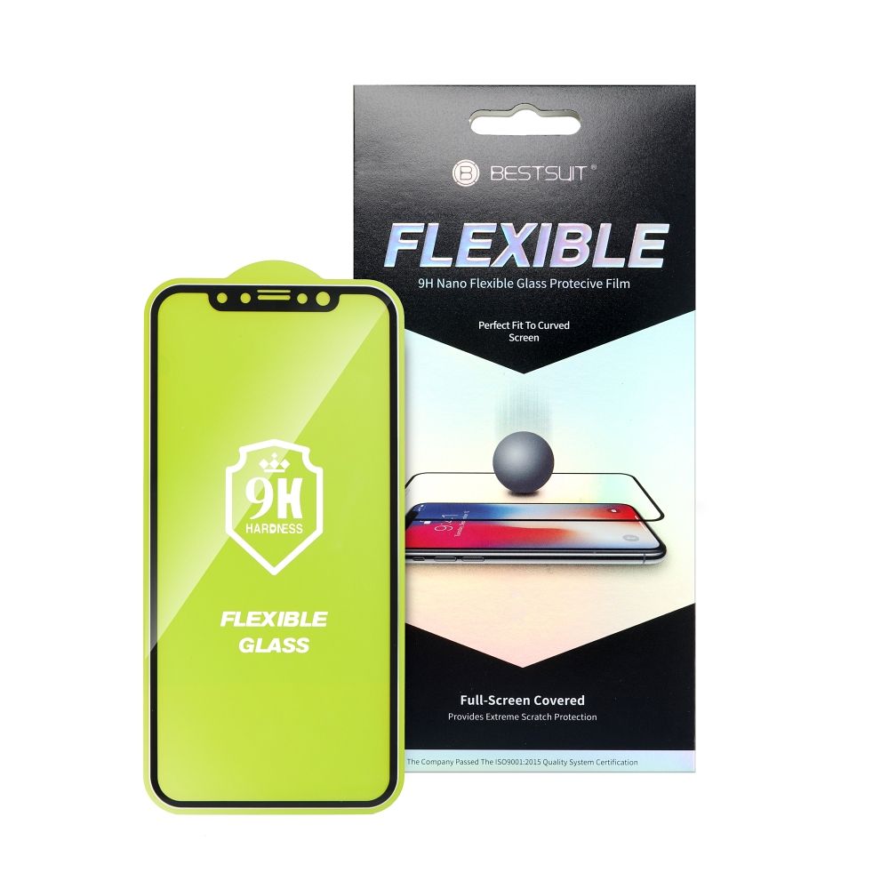 Aizsargstikls Apple iPhone 14 Pro – Bestsuit Flexible 5D, melns