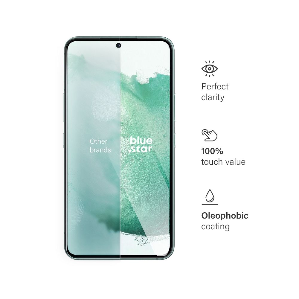 Aizsargstikls Samsung Galaxy S22+/S23+/Samsung A51/A54/Huawei P40 Lite – Blue Star — attēls 4