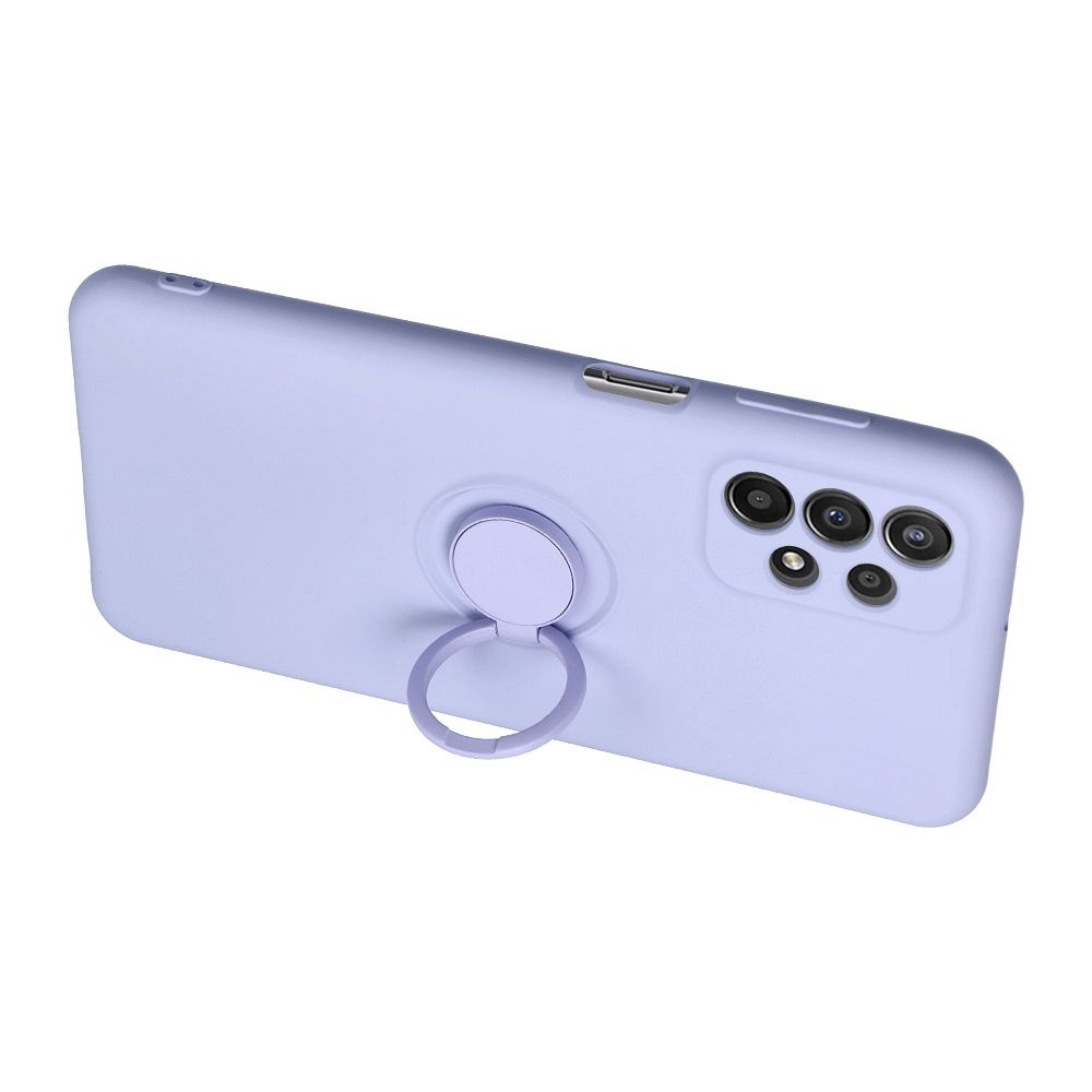 Aizsargvāciņš Samsung S23 – SILICONE RING, violets — attēls 4