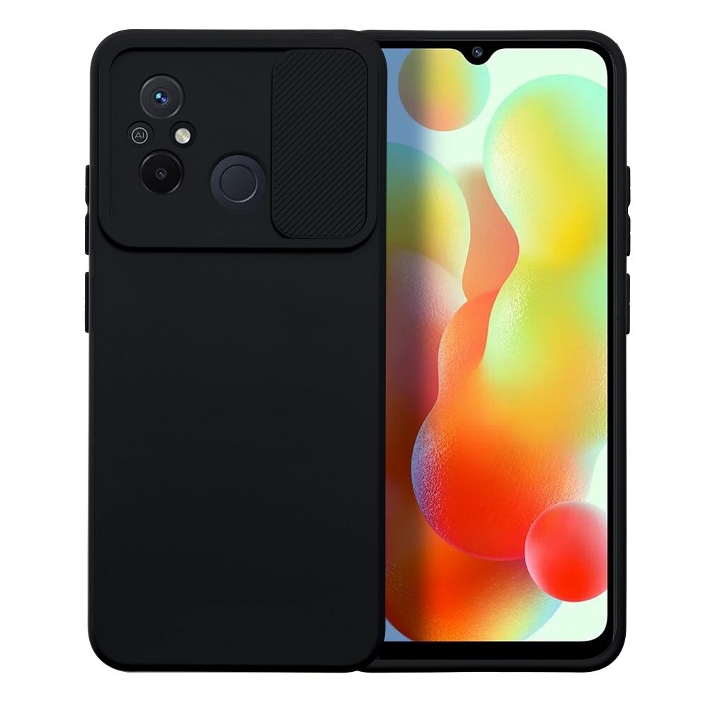 Aizsargvāciņš Xiaomi Redmi 12C – SLIDE, melns