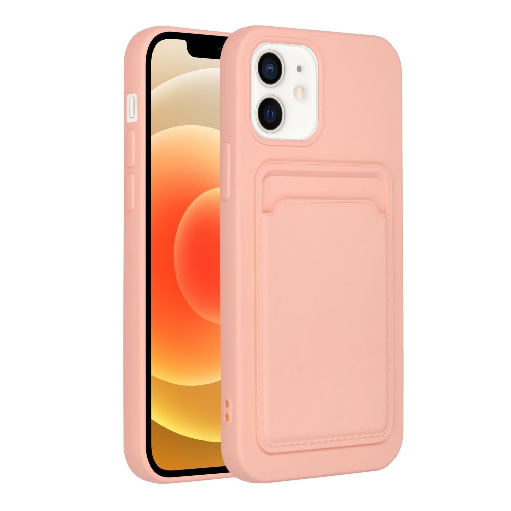 Aizsargvāciņš iPhone 12 – CARD, rozā — attēls 2