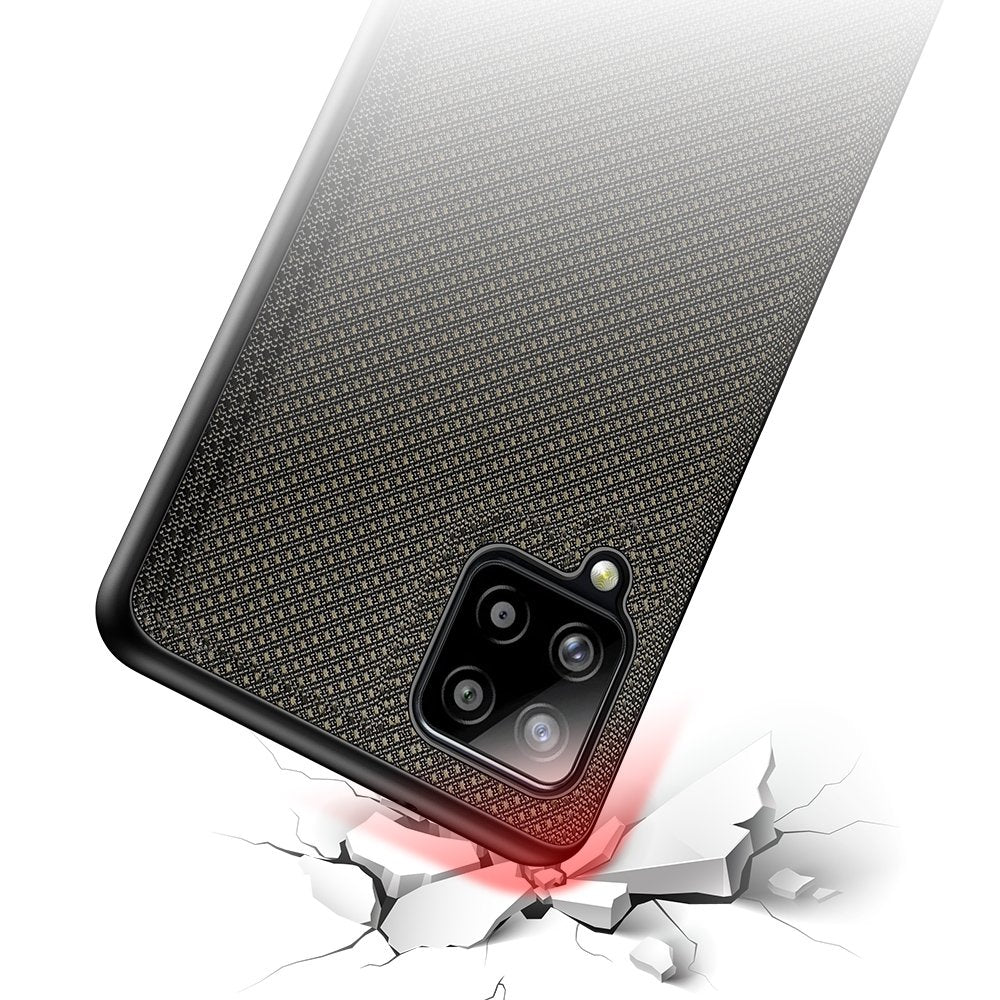Aizsargvāciņš Samsung Galaxy A42 5G – Dux Ducis Fino covered with nylon material, zaļš — attēls 4