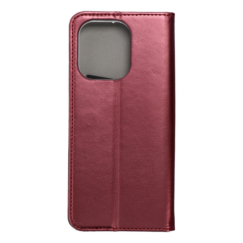 Aizsargvāciņš Xiaomi Redmi Note 13 4G – SMART MAGNETO, bordo — attēls 2