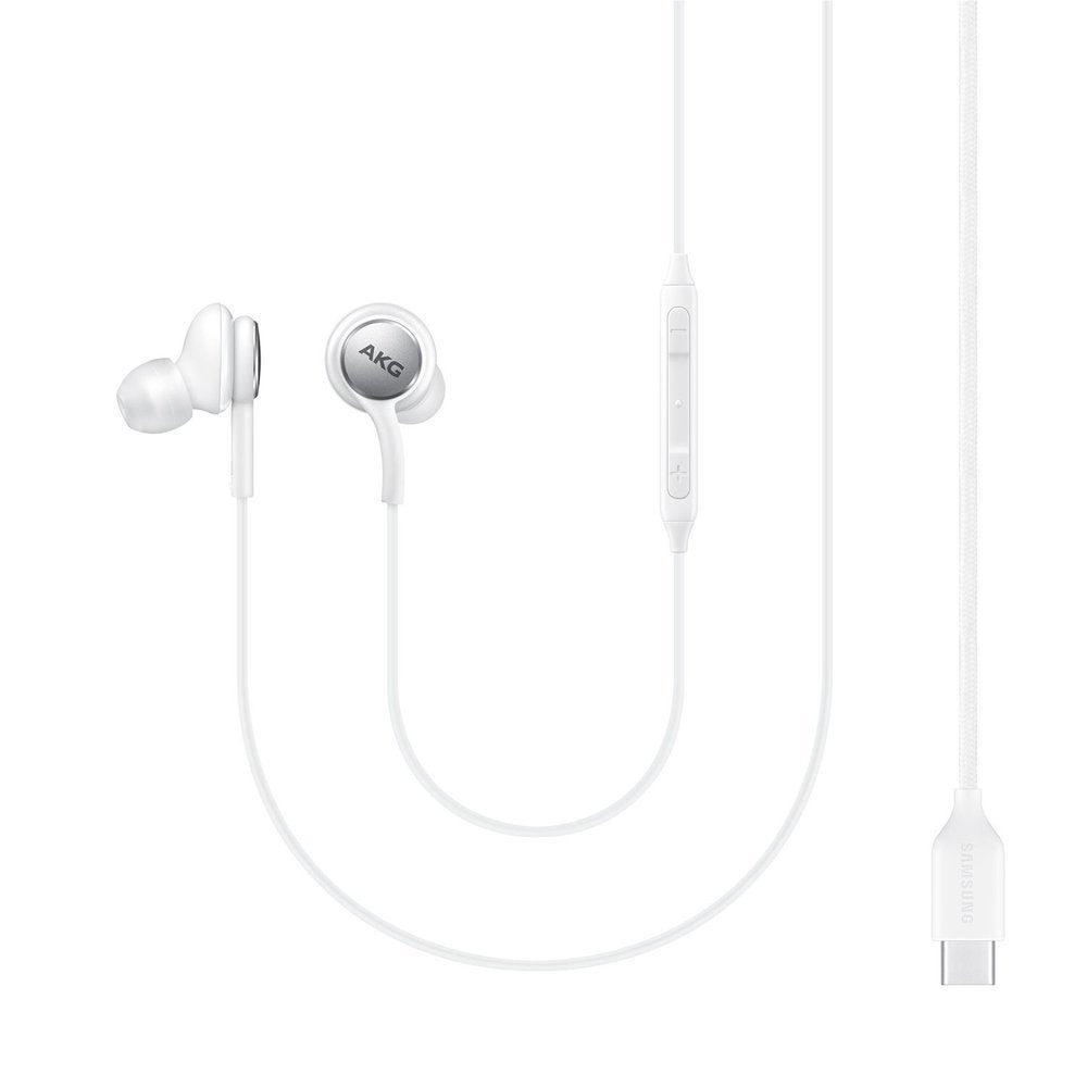 Austiņas Samsung AKG Wired In-Ear Headphones USB-C White (EO-IC100BWEGEU)
