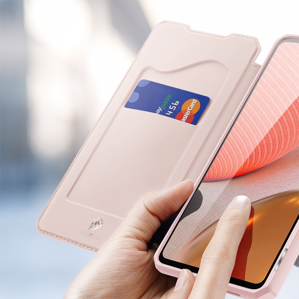 Aizsargvāciņš Samsung Galaxy A72 4G – DUX DUCIS Skin X Bookcase type, rozā — attēls 3