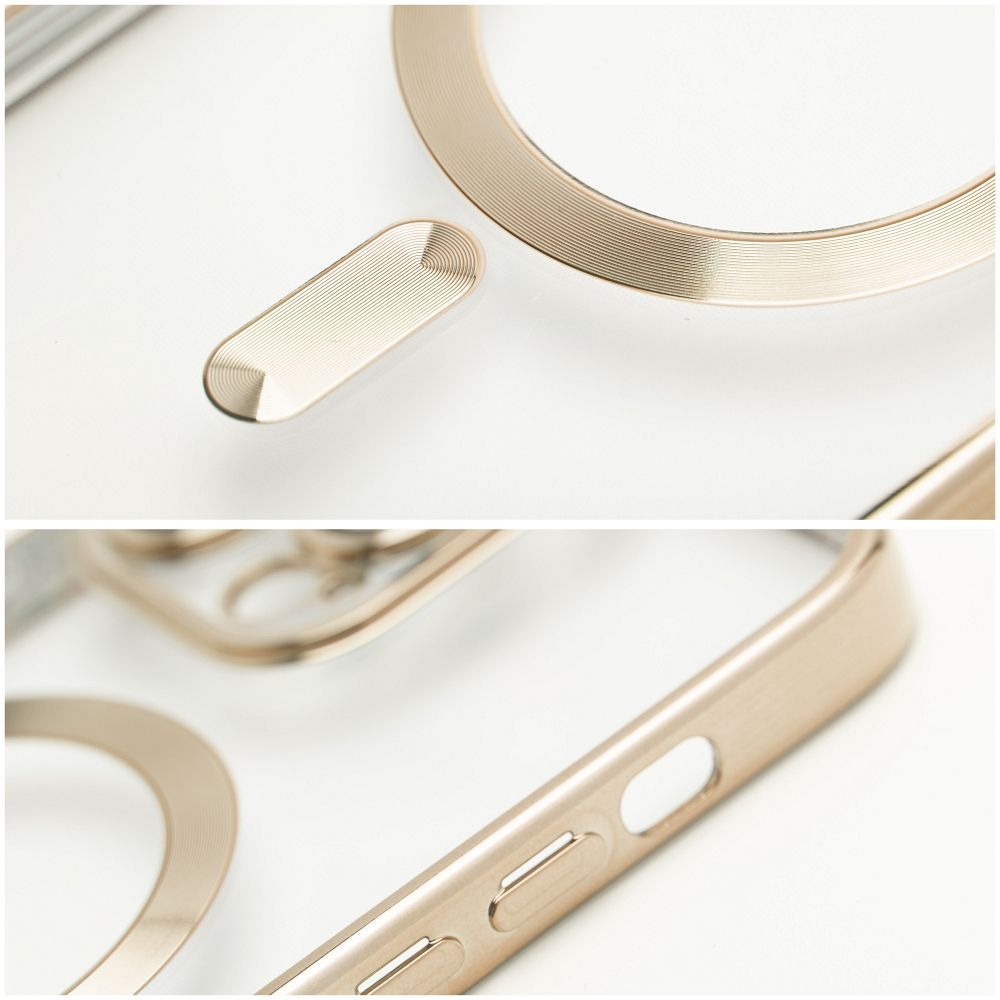 Aizsargvāciņš iPhone 16 – ELECTRO MAG compatible with MagSafe, zelta — attēls 4