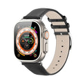 Dux Ducis YS dabīgās ādas siksniņa Apple Watch 42 / 44 / 45 / 49 mm, melna