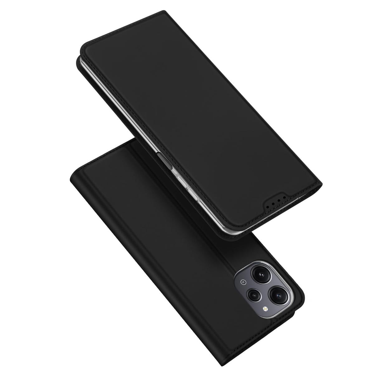 Dux Ducis Skin Pro eco-leather case modelim Xiaomi Poco M6 Pro/Redmi 12/Redmi 12R - melns