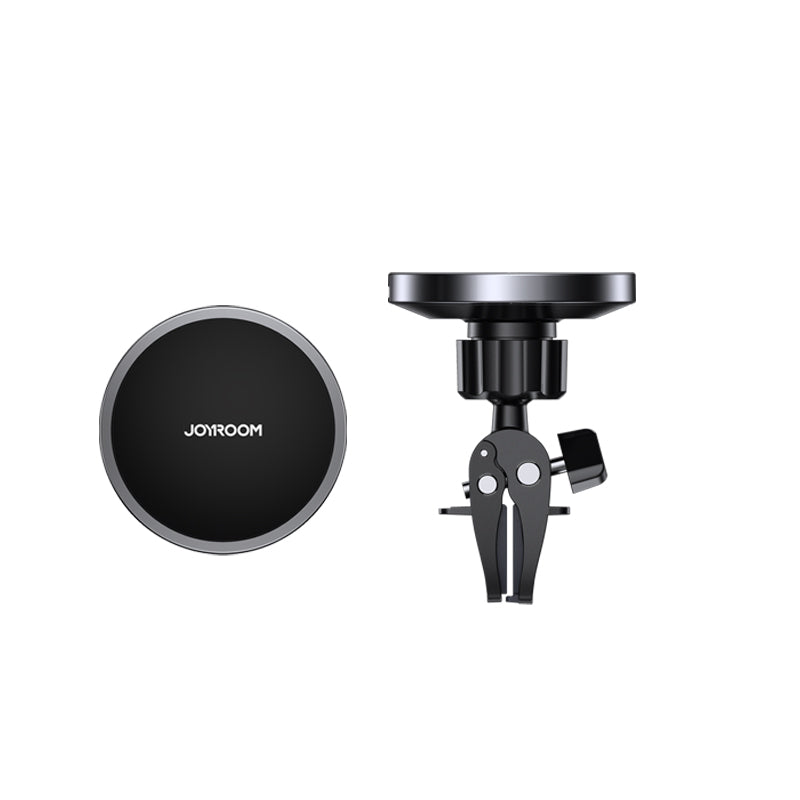 Joyroom JR-ZS240 magnētisks auto telefona turētājs ar Qi 15 W bezvadu uzlādi, melns