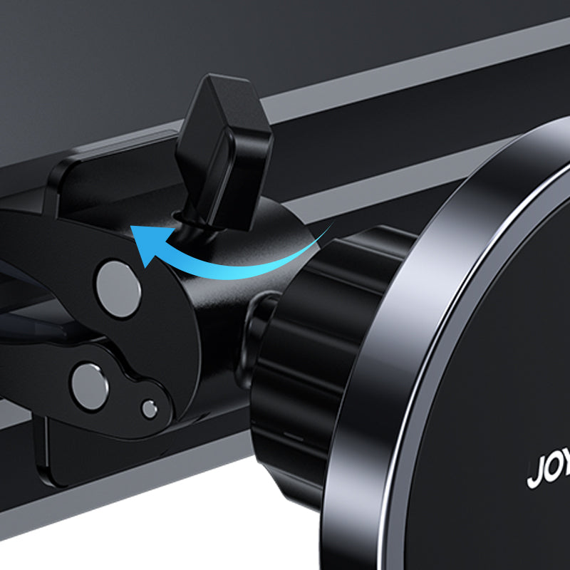 Joyroom JR-ZS240 magnētisks auto telefona turētājs ar Qi 15 W bezvadu uzlādi, melns