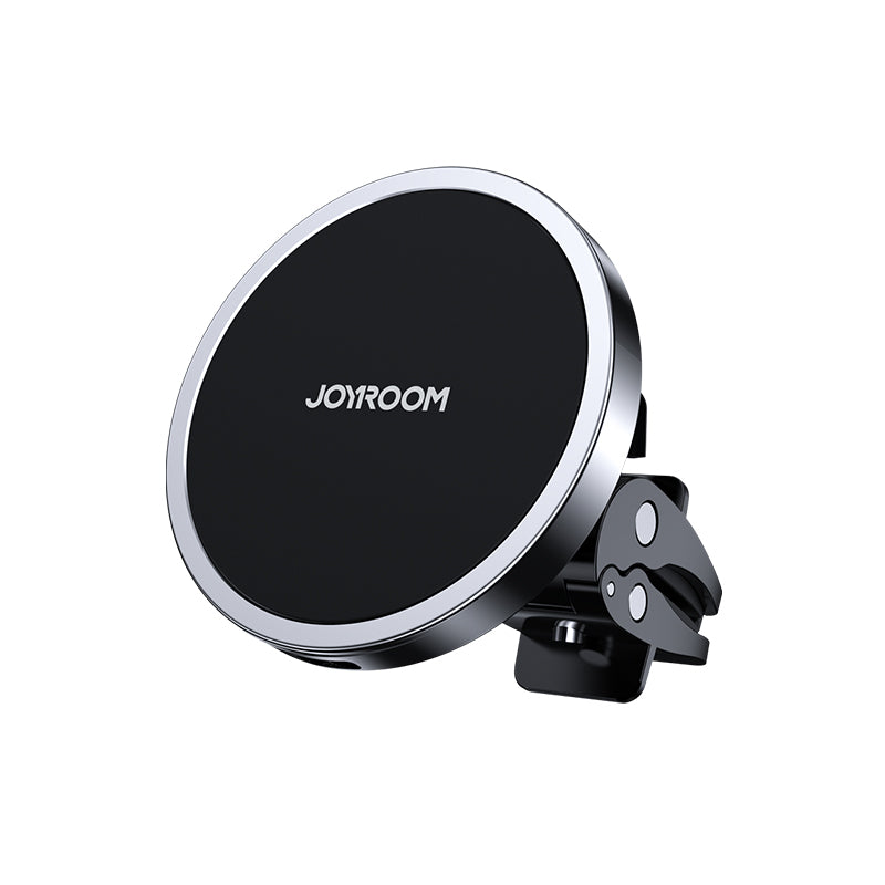 Joyroom JR-ZS240 magnētisks auto telefona turētājs ar Qi 15 W bezvadu uzlādi, melns