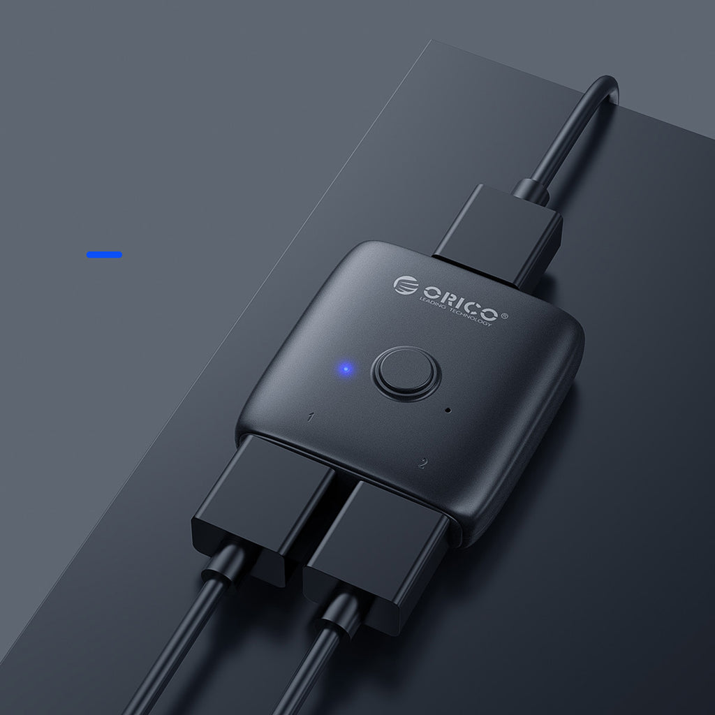 Orico HS2-A1 divvirzienu HDMI 2.0 pārslēdzējs/sadalītājs, melns