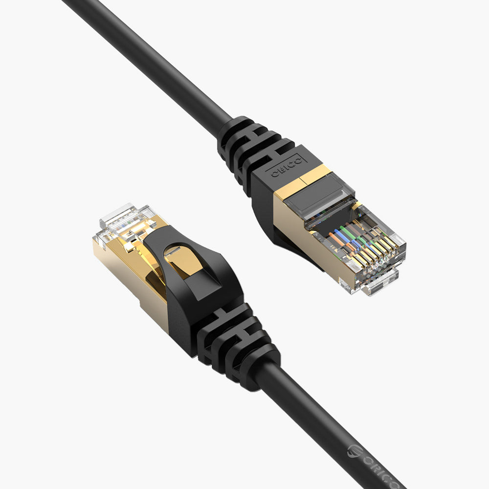 Orico PUG-C7 CAT7 RJ45 tīkla kabelis 10 Gbit/s, 2 m, melns