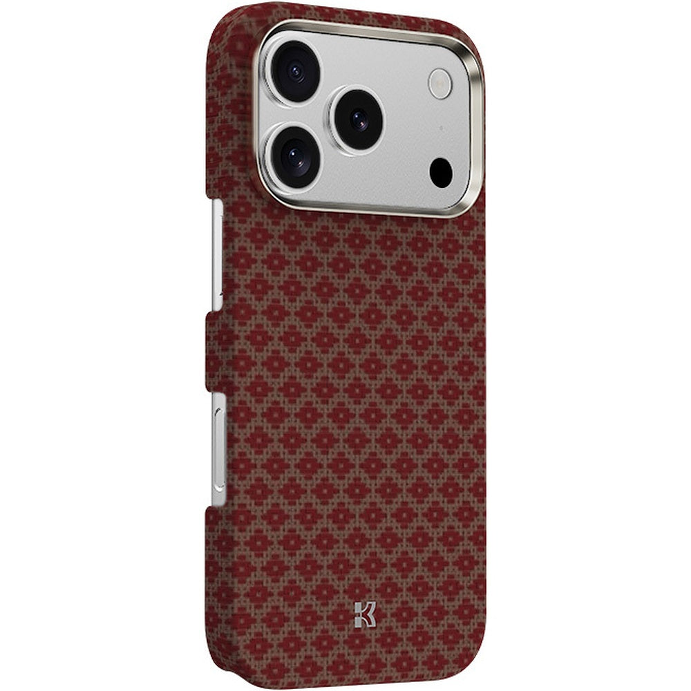 Aizsargvāciņš iPhone 17 Pro Max/18 Pro Max – Benks ArmorGrid Kevlar 600D ar metāla rāmi, oranžs