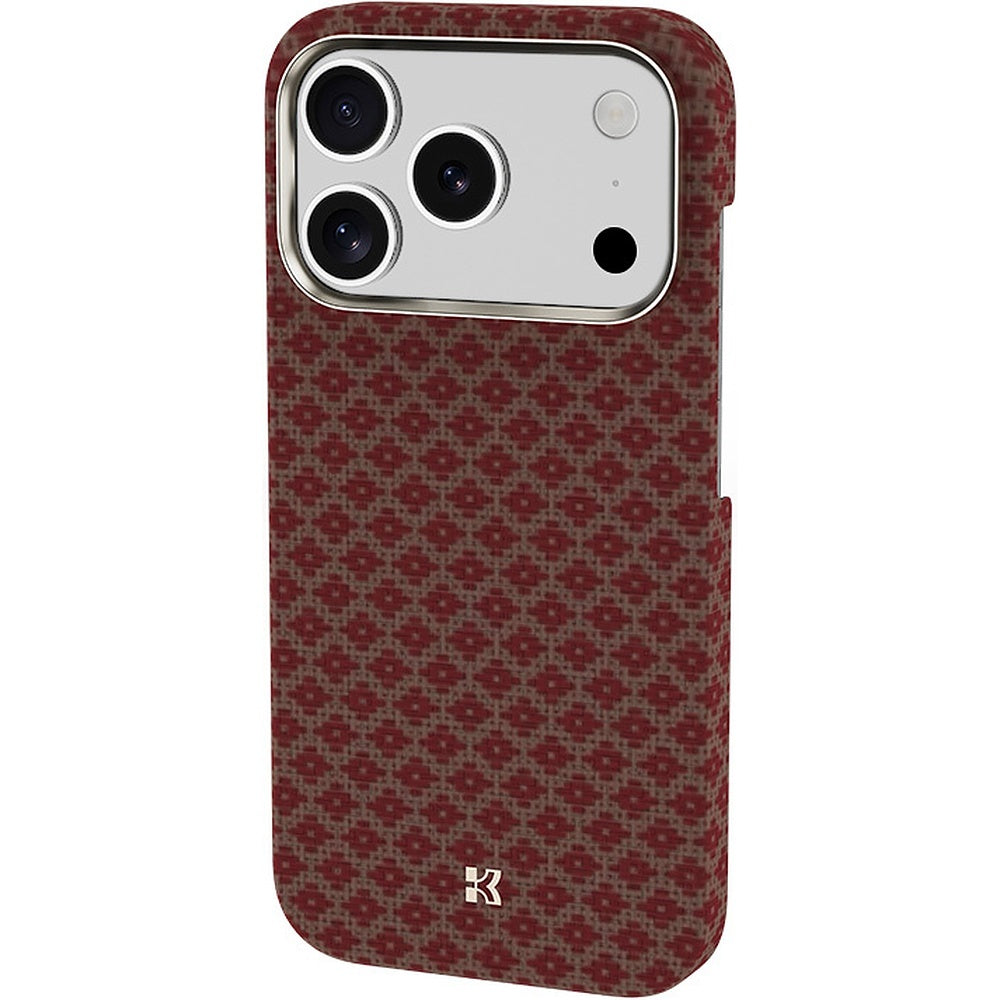 Aizsargvāciņš iPhone 17 Pro Max/18 Pro Max – Benks ArmorGrid Kevlar 600D ar metāla rāmi, oranžs