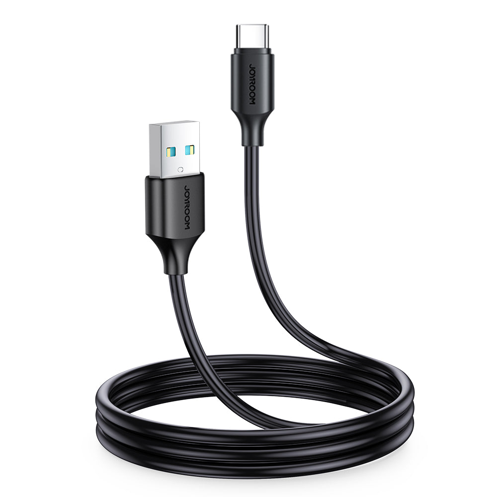 Joyroom Long-Lasting A9 USB-A–USB-C 3 A kabelis, 1 m, melns