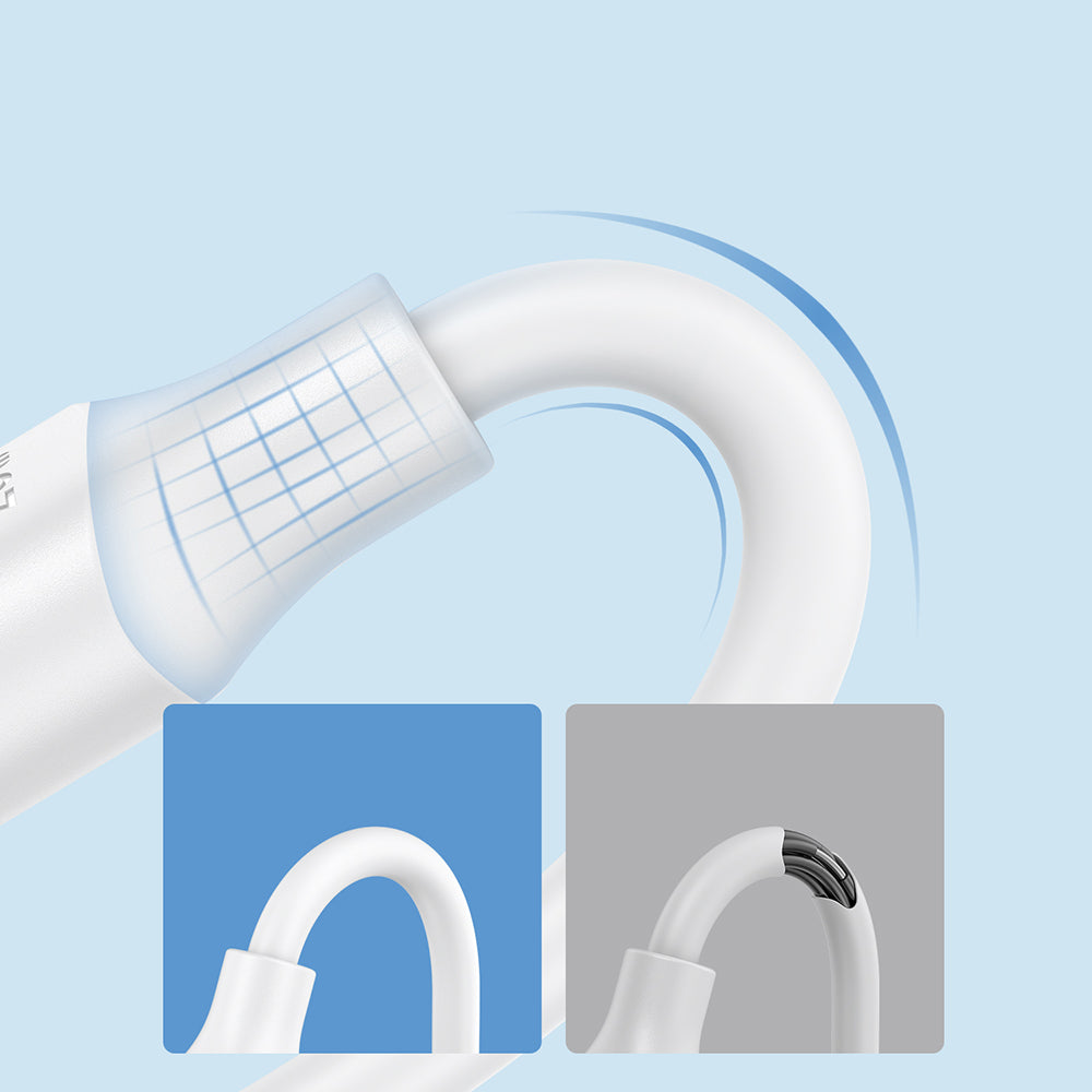 Joyroom Long-Lasting A9 USB-A–USB-C 3 A kabelis, 2 m, balts